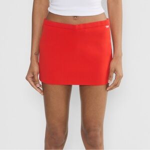 TNA Red Mini Skirt